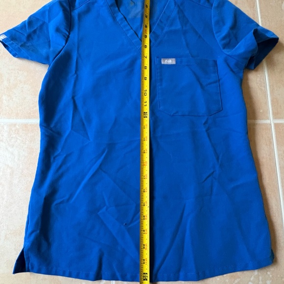 Figs Blue V-Neck Scrub Top XXS~Catarina Style - Picture 4 of 6